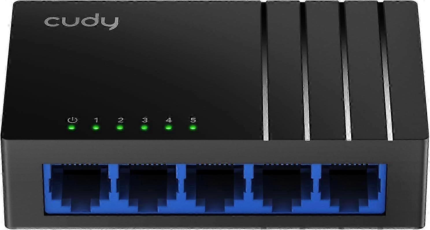 2025 Latest Model 105D 5 Port Gigabit Ethernet Switch Desktop Ethernet Splitter