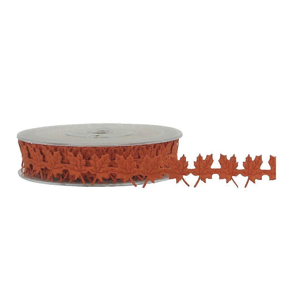 Embossed Ribbon Accessories for Decoration 1 Roll Creative Maple Leaf Garland