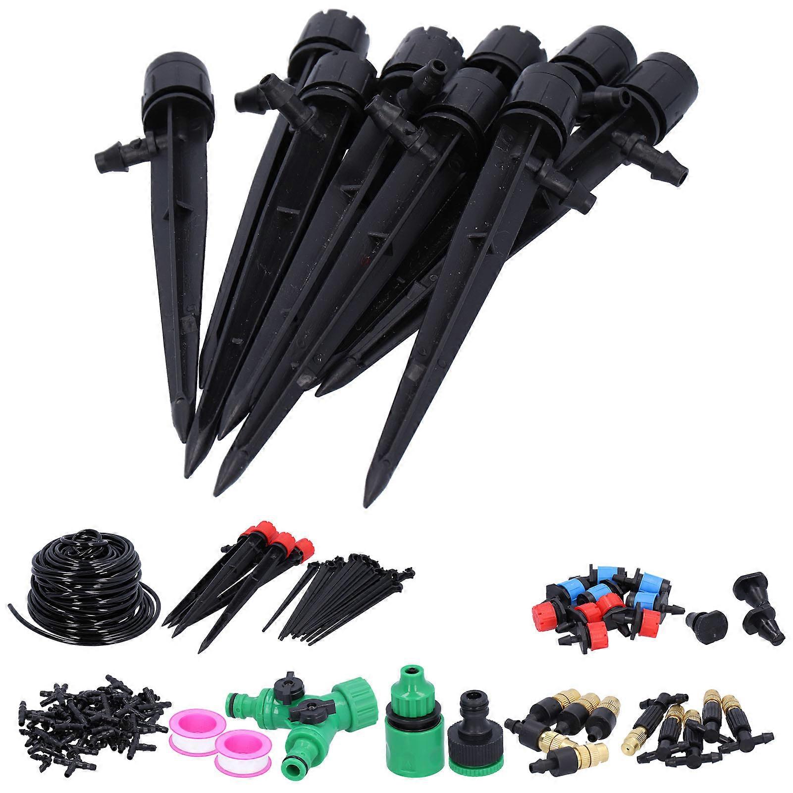 25M Micro Drip Garden Irrigation System Kit PVC+ABS+Copper