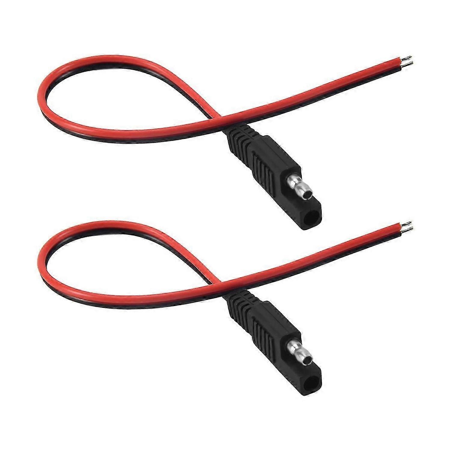 2 Pcs SAE Extension Cable 10A Solar Battery Panel SAE Wire 1Ft/30cm