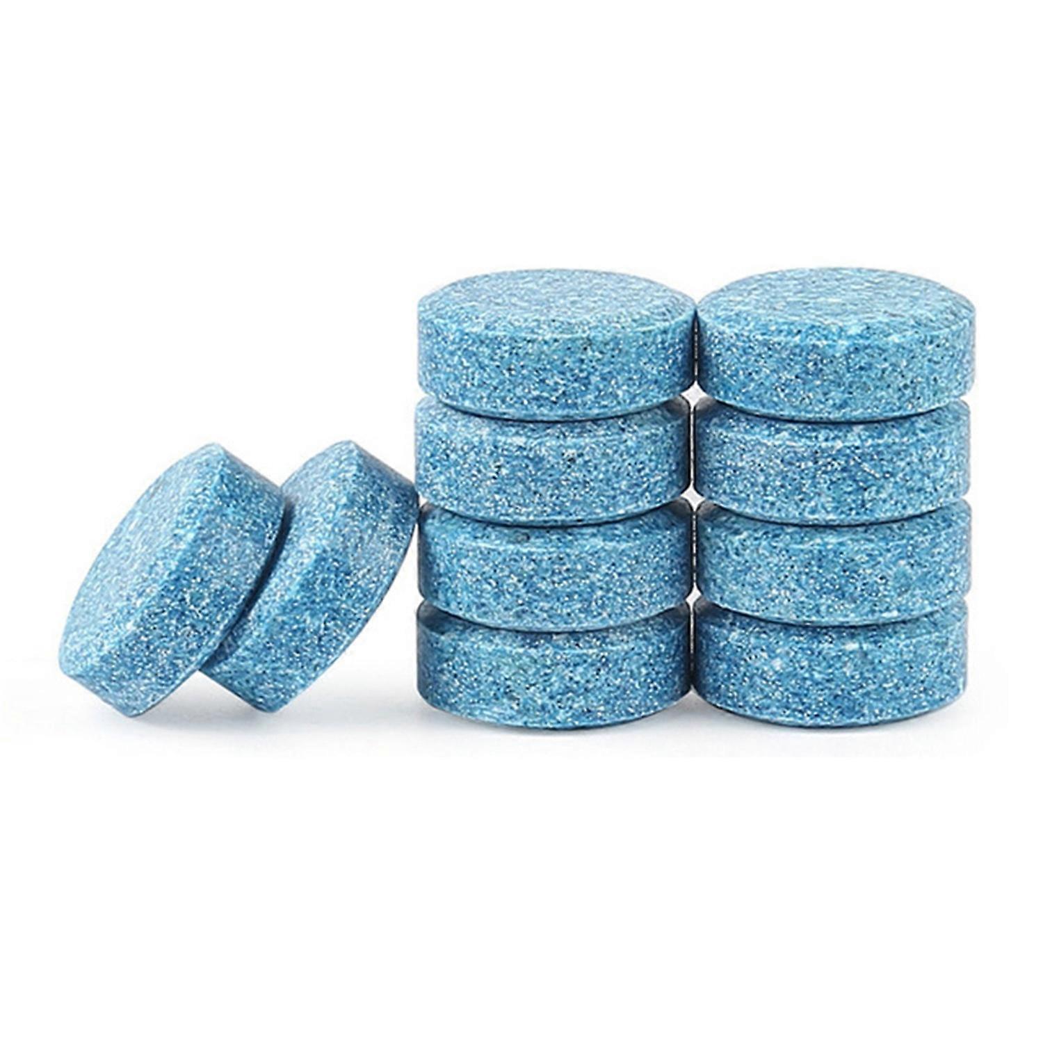 1 Set Washer Fluid Tablets Solid High Enrichment Blue Car Care Auto Windshield Effervescent Concentr