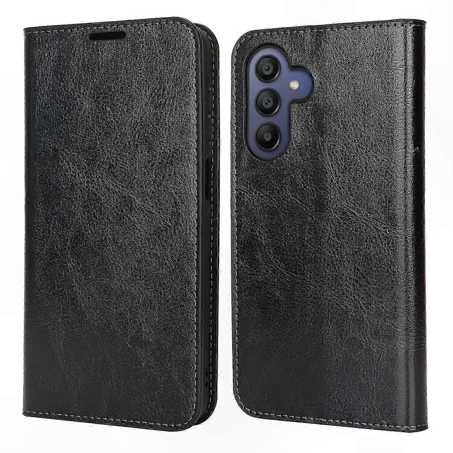 Crazy Horse Texture  Wallet Case for 5G Smartphones