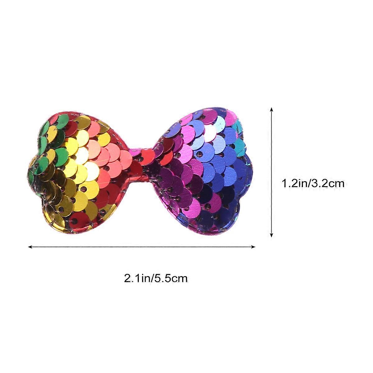 Bowknot Decoration Sequin Mermaid Scale Patch for Decoration 15Pcs Set