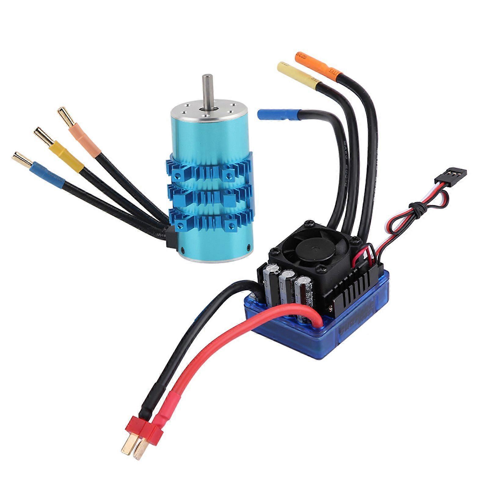 SUPARSS RC Parts Combo 120A Brushless ESC & 3670 2650KV 4 Poles Motor for 1/8 Car Accessory