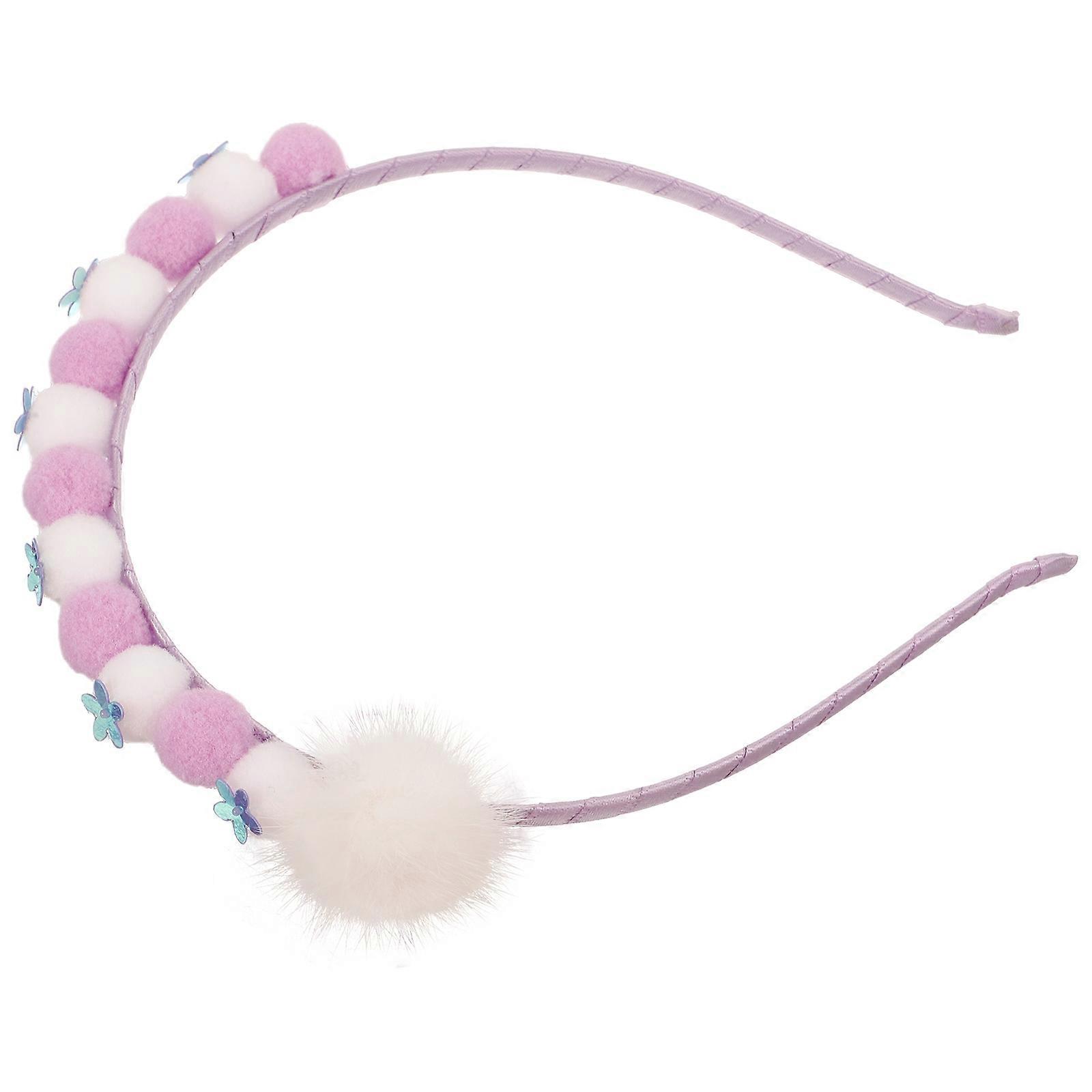 Children Headband Plush Headband for Stage Performance Special Occasions Multi Material Decorative 1Set