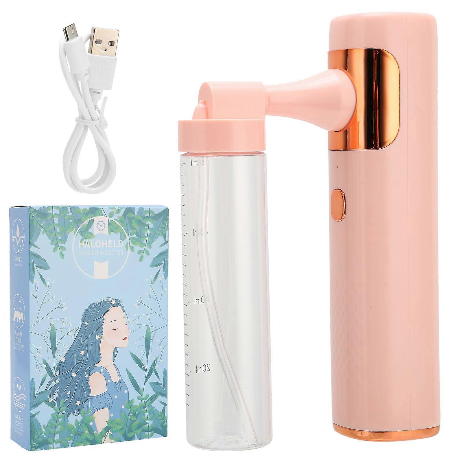 Nanometer Handheld Atomizer Sprayer Rechargeable Electric Fogger Machine for Home Office SchoolPink