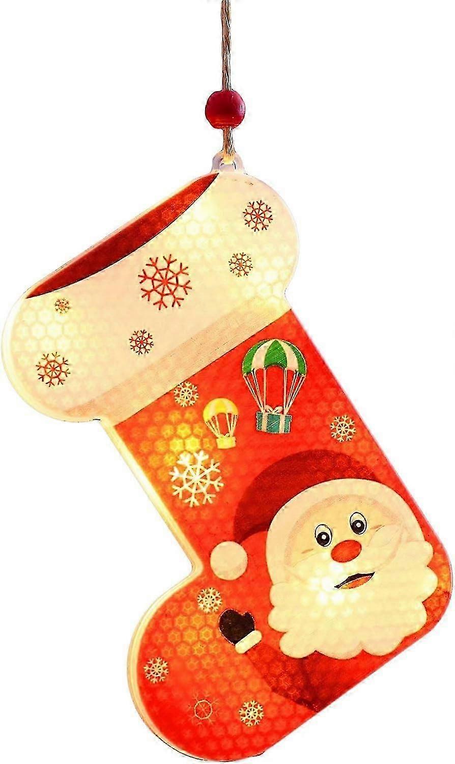 2pc Decorative Christmas Light Waterproof Lovely Christmas LED Cartoon Snowman Christmas Tree Ornaments String Light