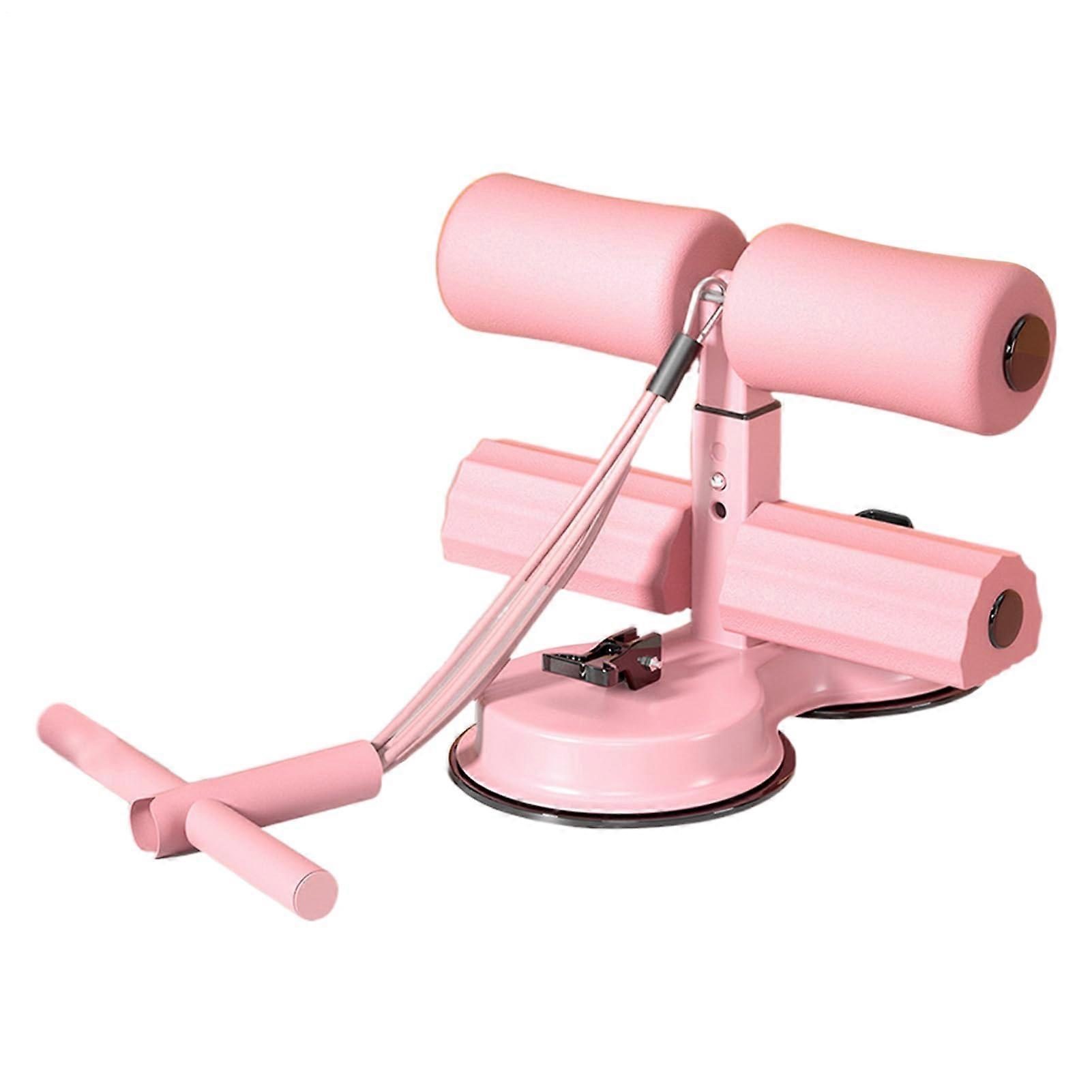 Abdominal Muscle Training Tool Pink Suction Resistance Strap, Adjustable Trainer, Compatible With Training Device