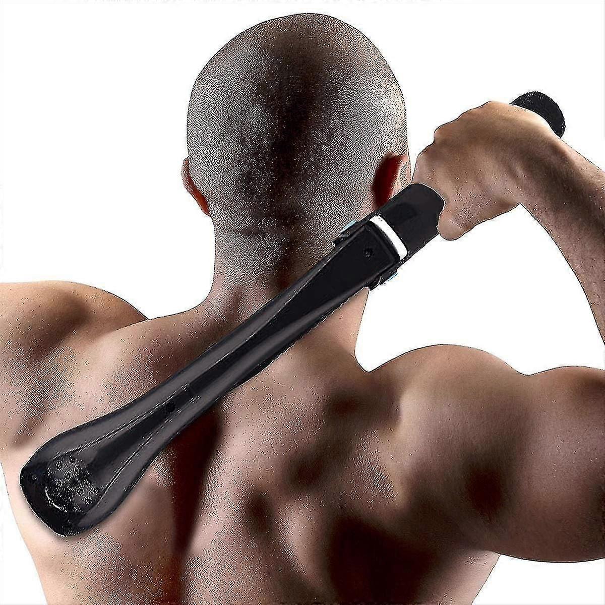 الرجال S الكهربائية الظهر والجسم ماكينة حلاقة كبيرة مع مقبض تلسكوبي طول قابل للتعديل للرجال مرة أخرى شعر الجسم مربية المتقلب إزالة رغوة قابلة للتعديل