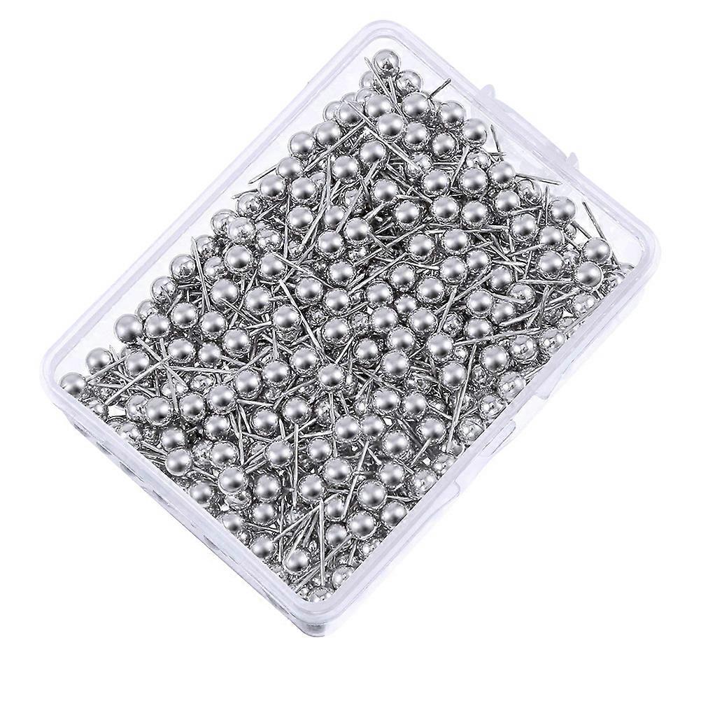 Silver Map Pins Office Cork Board Accessories for Home Use 500Pcs