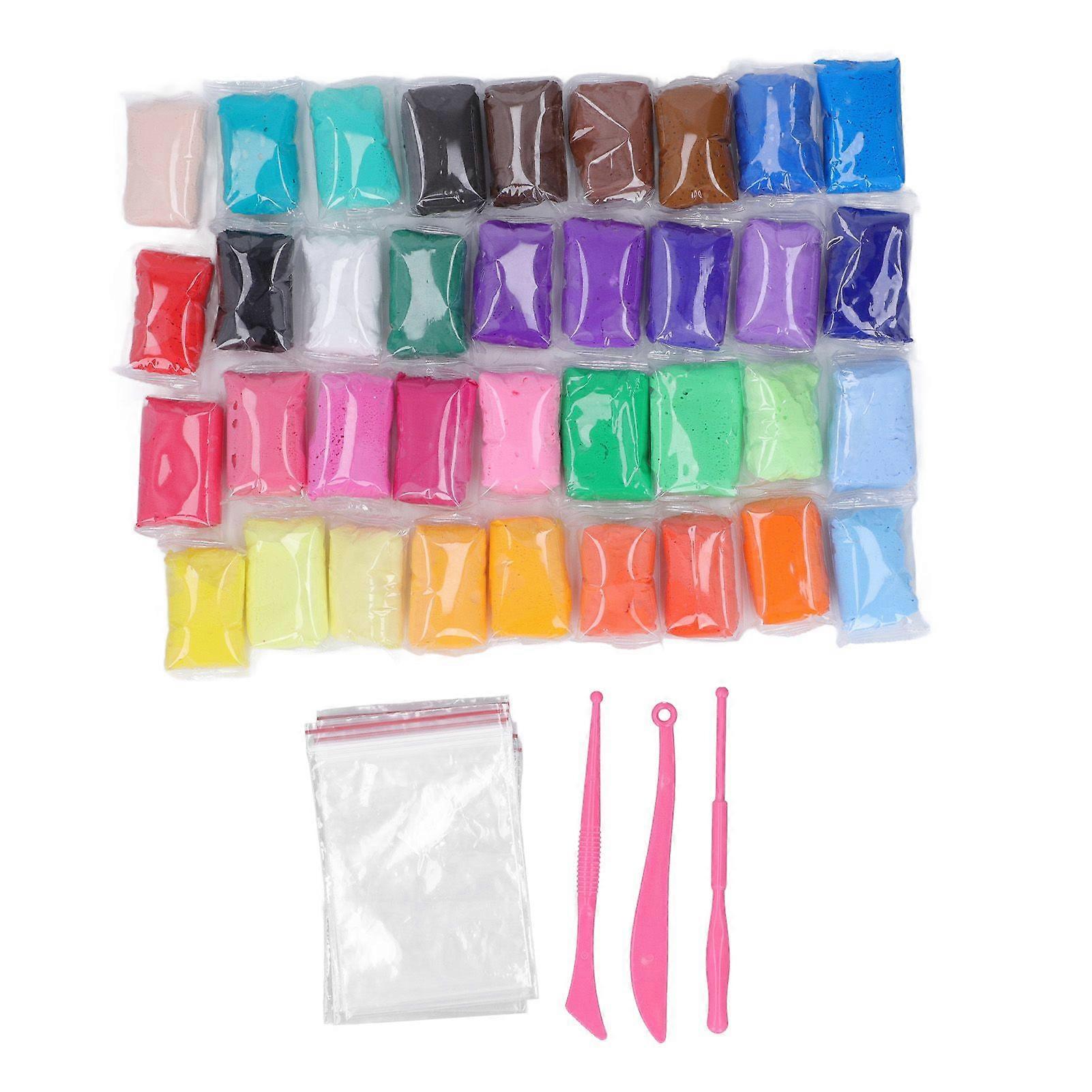Air Dry Clay 36 Colors Children's Space Clay Color Ultra Light Modeling Clay Hand Made DIY Foam Clay with Tools