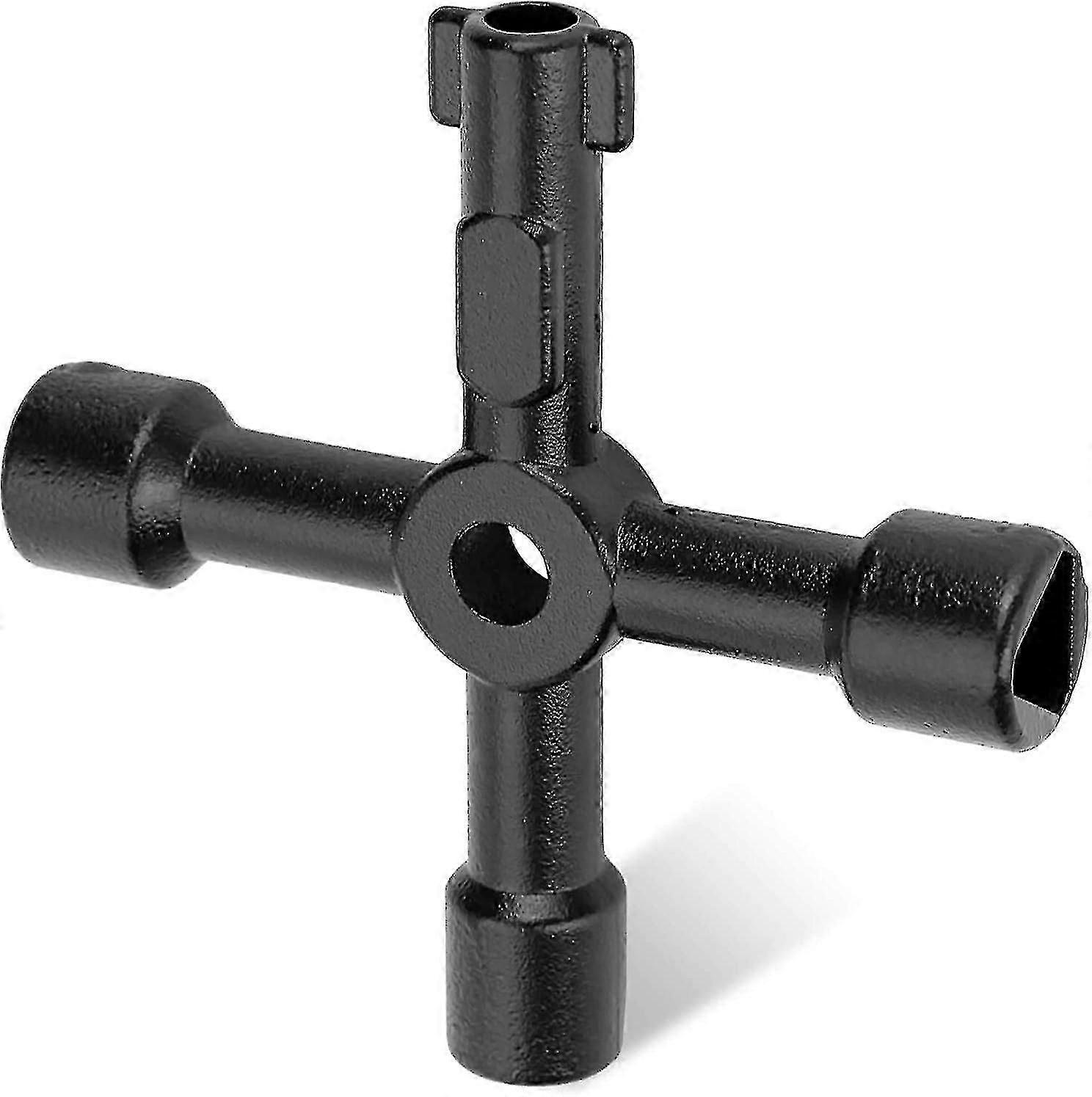 Way Key, Multifunction Utility Key, Radiator Exhaust Key, Utility Key For Gas Meter Electrical Box, Electrical Cabinet, Radiator Cleaning (black)