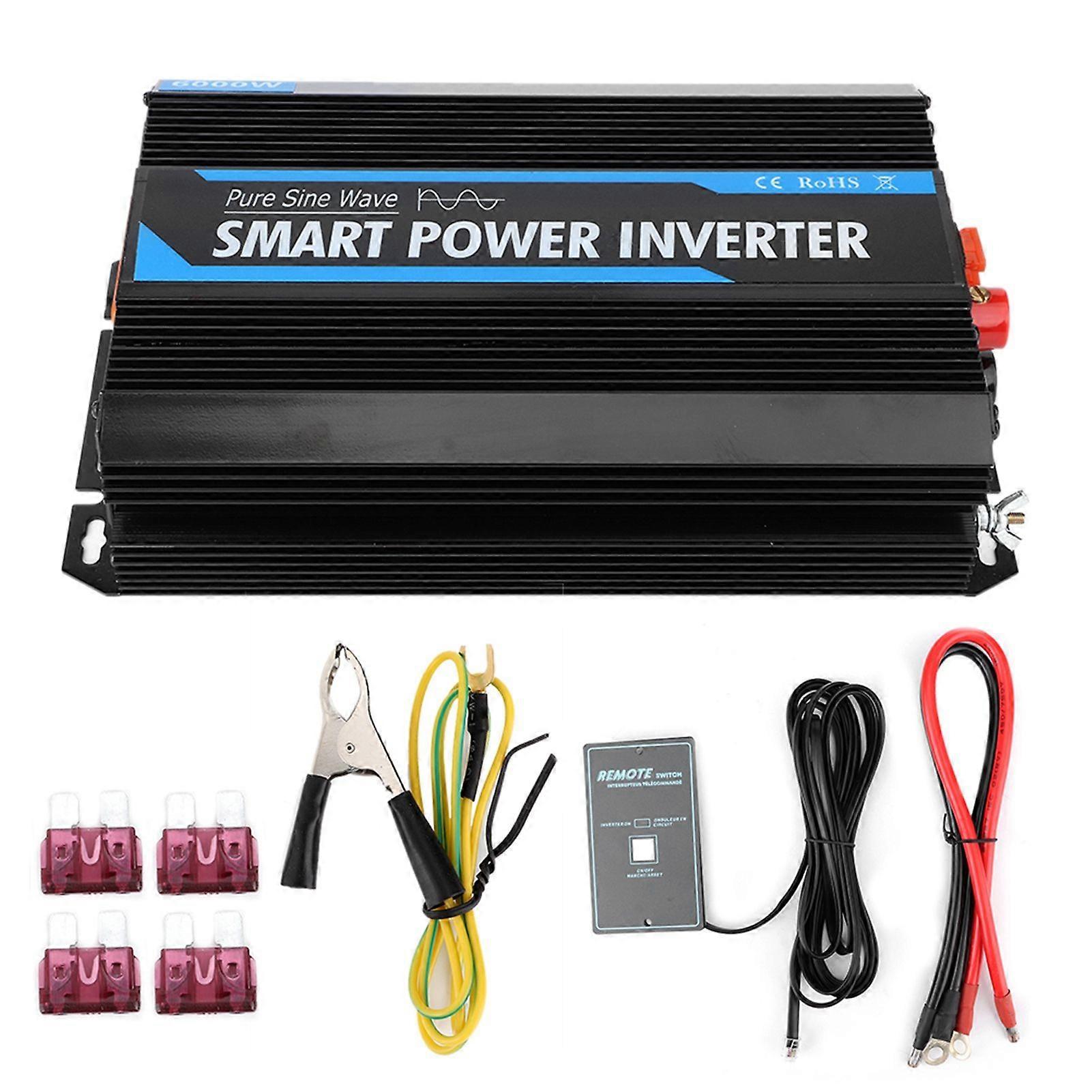 2000W 12V to 220V Pure Sine Wave Power Voltage Inverter Transformer Auto Accessory