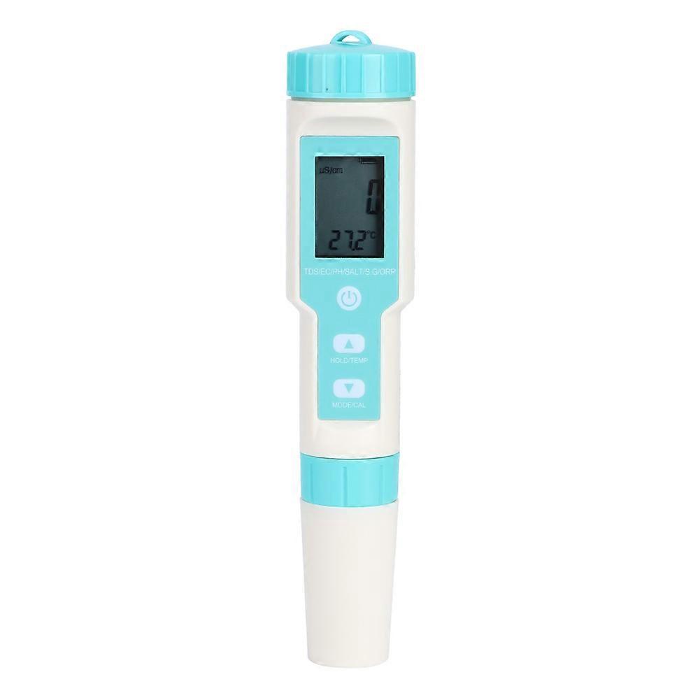 Waterproof Electronic Salinity, pH, TDS, EC, ORP Tester, Hydrometer, Water Quality Testing Tool