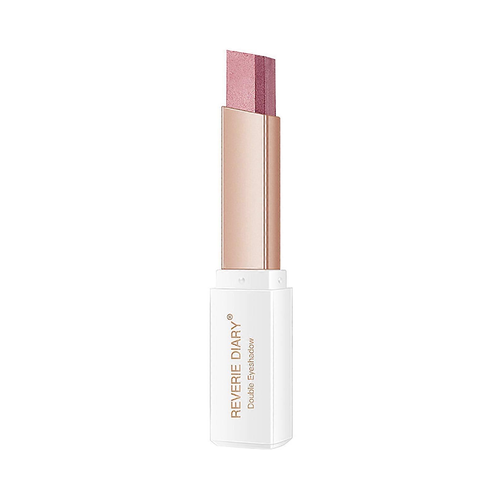 GLAMOROUZ Gradient Eyeshadow Stick, Two-Color Matte & Glitter, Lavender Korean Eye Shadow Applicator