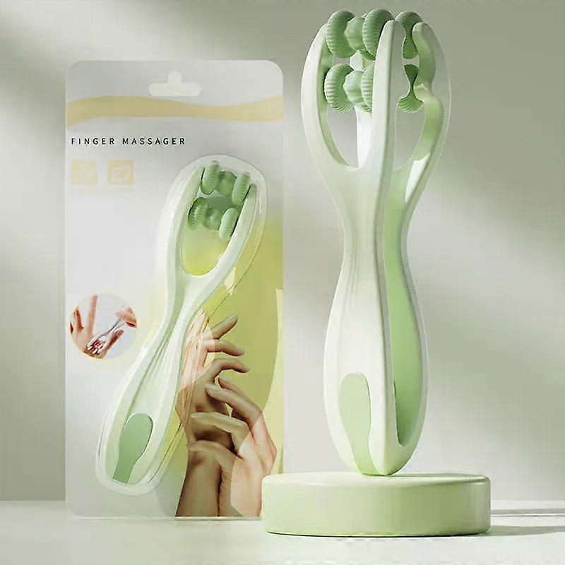 Finger Massager Dual-Row Roller Design Easy Use Relieve Finger Fatigue Promote Blood Circulation Portable Roller Finger Massager