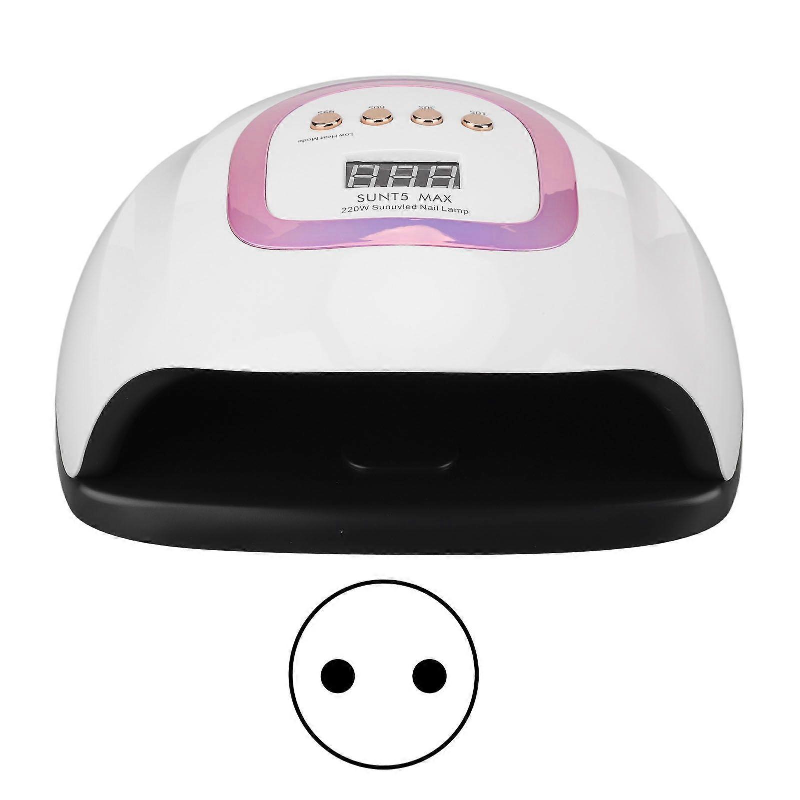 220W Gel Nail Light 57 Dual Light Chips Infrared Sensor Nails Polish Manicure 100240V EU Plus