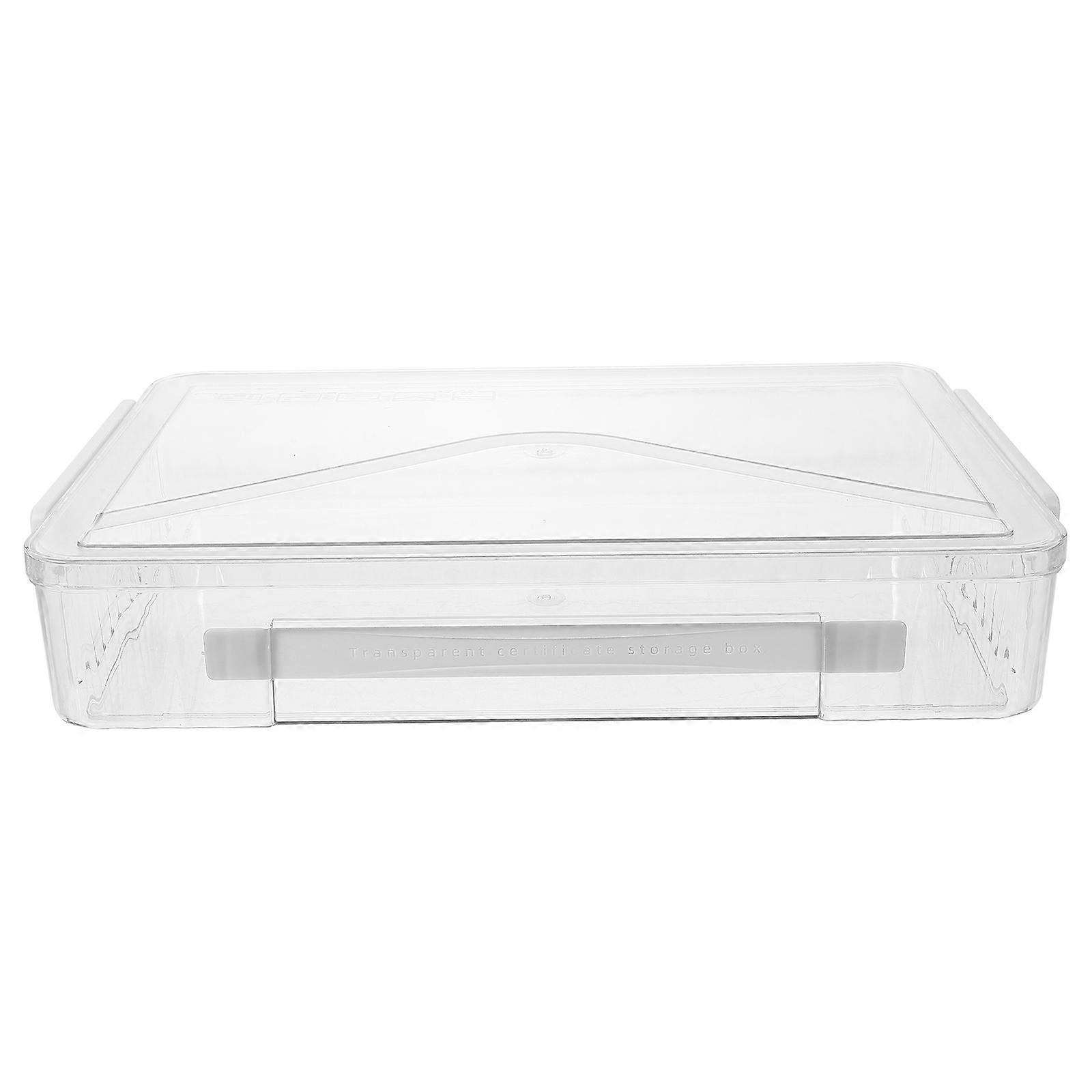 Clear Storage Box for Storage Use Flag Display Case Transparent Organizer
