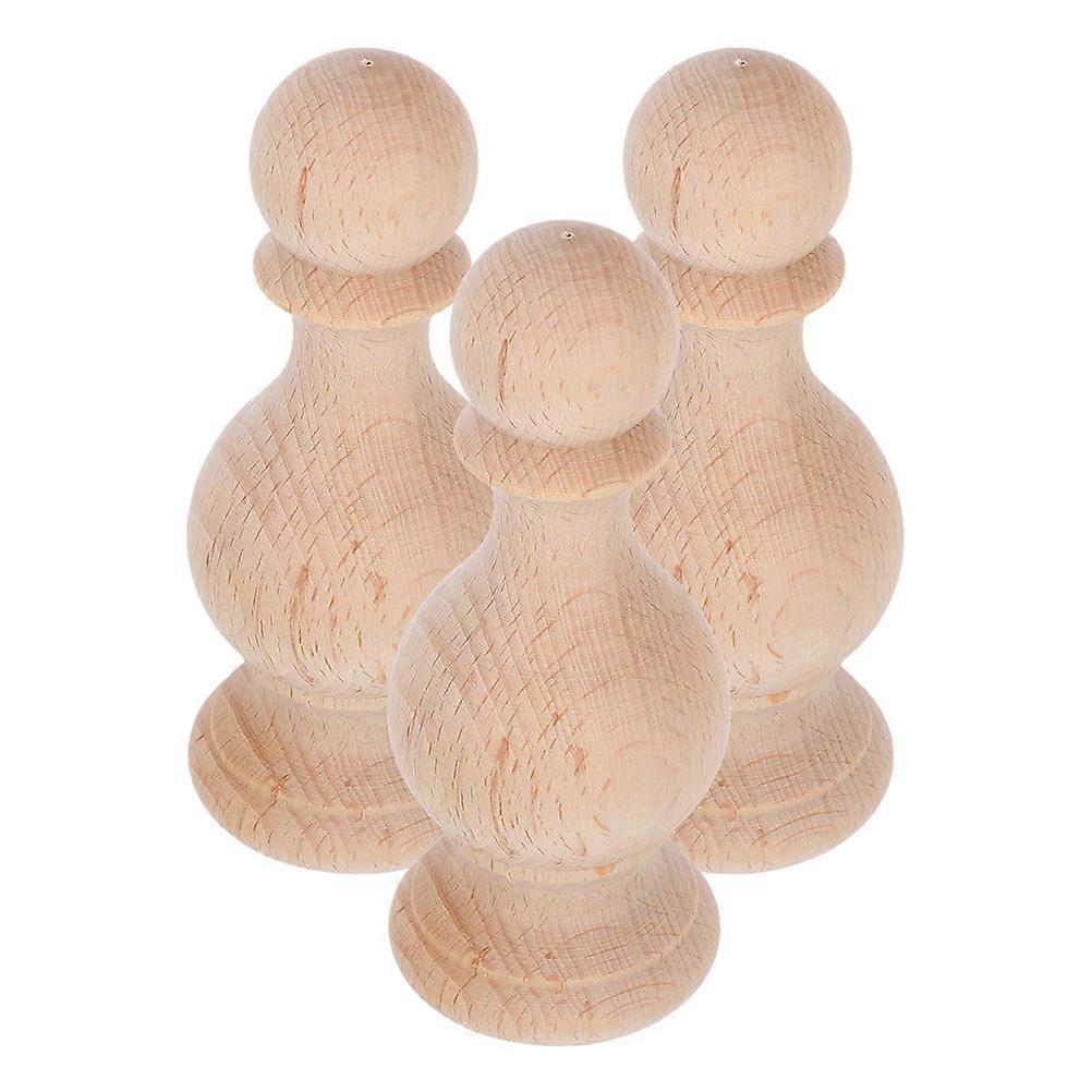 Decorative Wooden Finials for Home Use Crafting 12Pcs Set