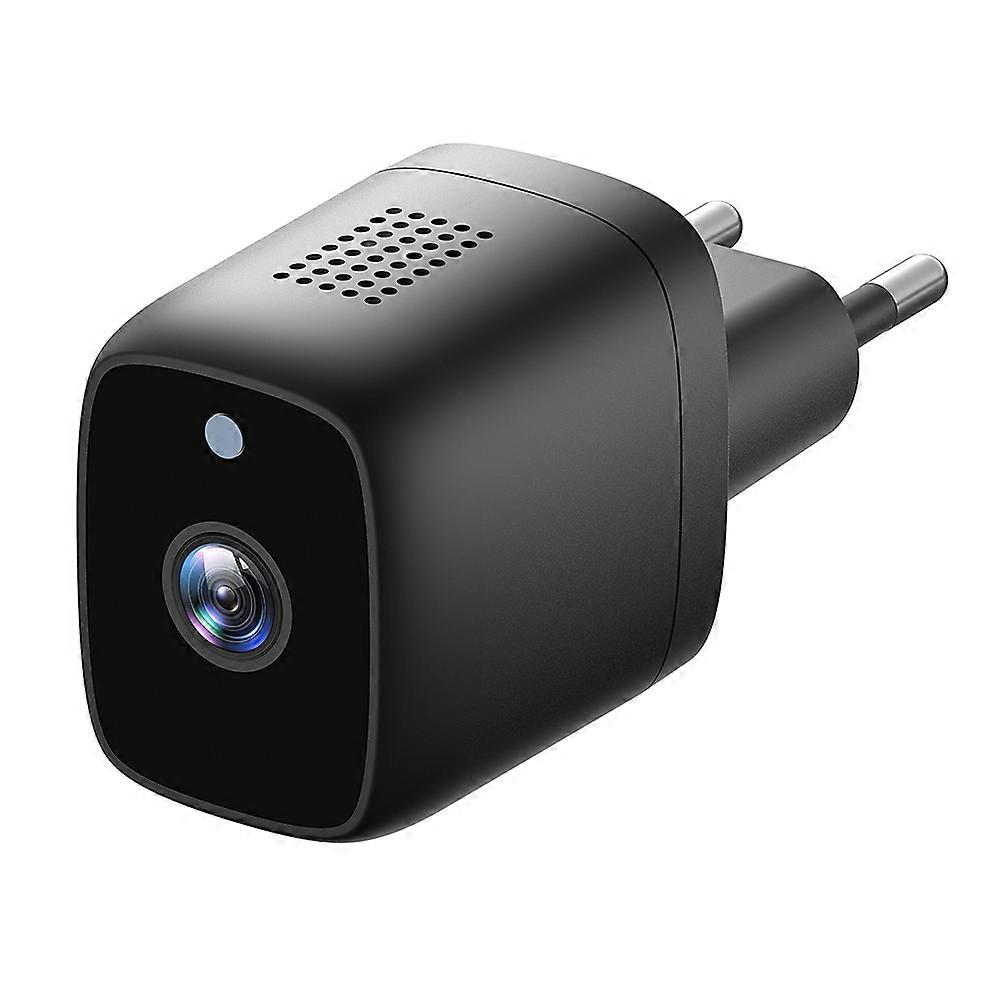 HI70 Wall Charger Shape Night Vision Motion Detection WiFi Remote Mini Camera - EU Plug
