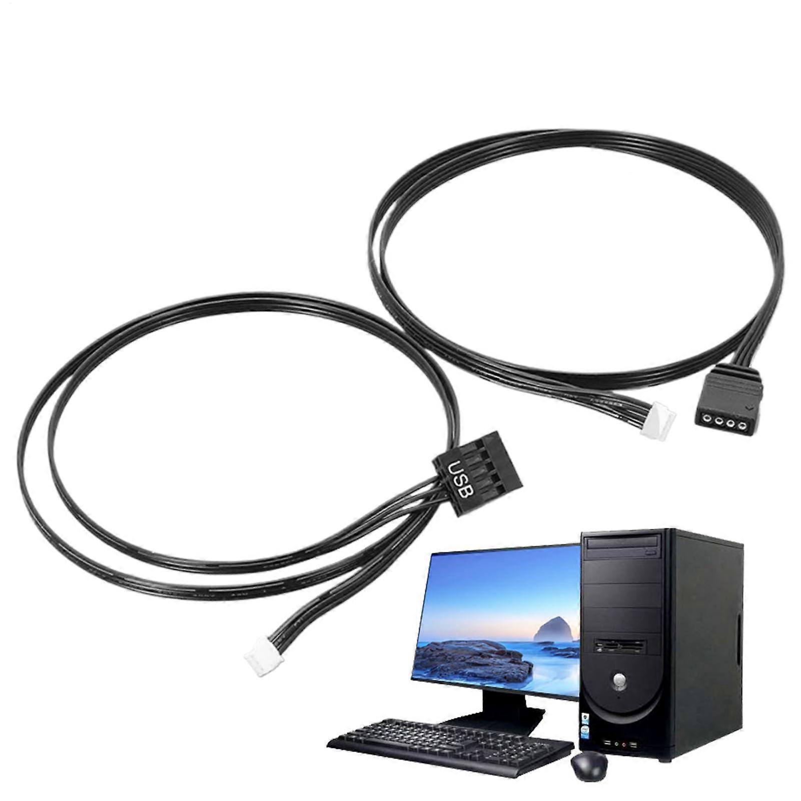 RGB PC Cables 3Pin and 4Pin LED Connector RGB Extension Cable for PC GPU PSU Monitor Video Electrical Marine