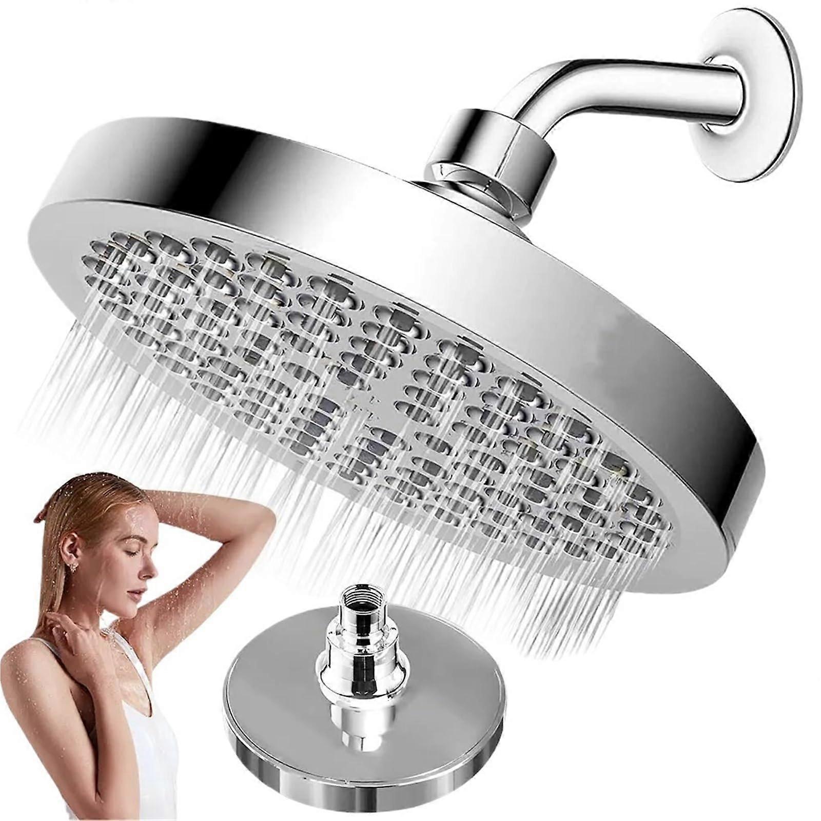 Hygienic Bath Shower Rain Ceiling Rainfall Round Showerhead For Bathroom Kit Shower System Replacement Part