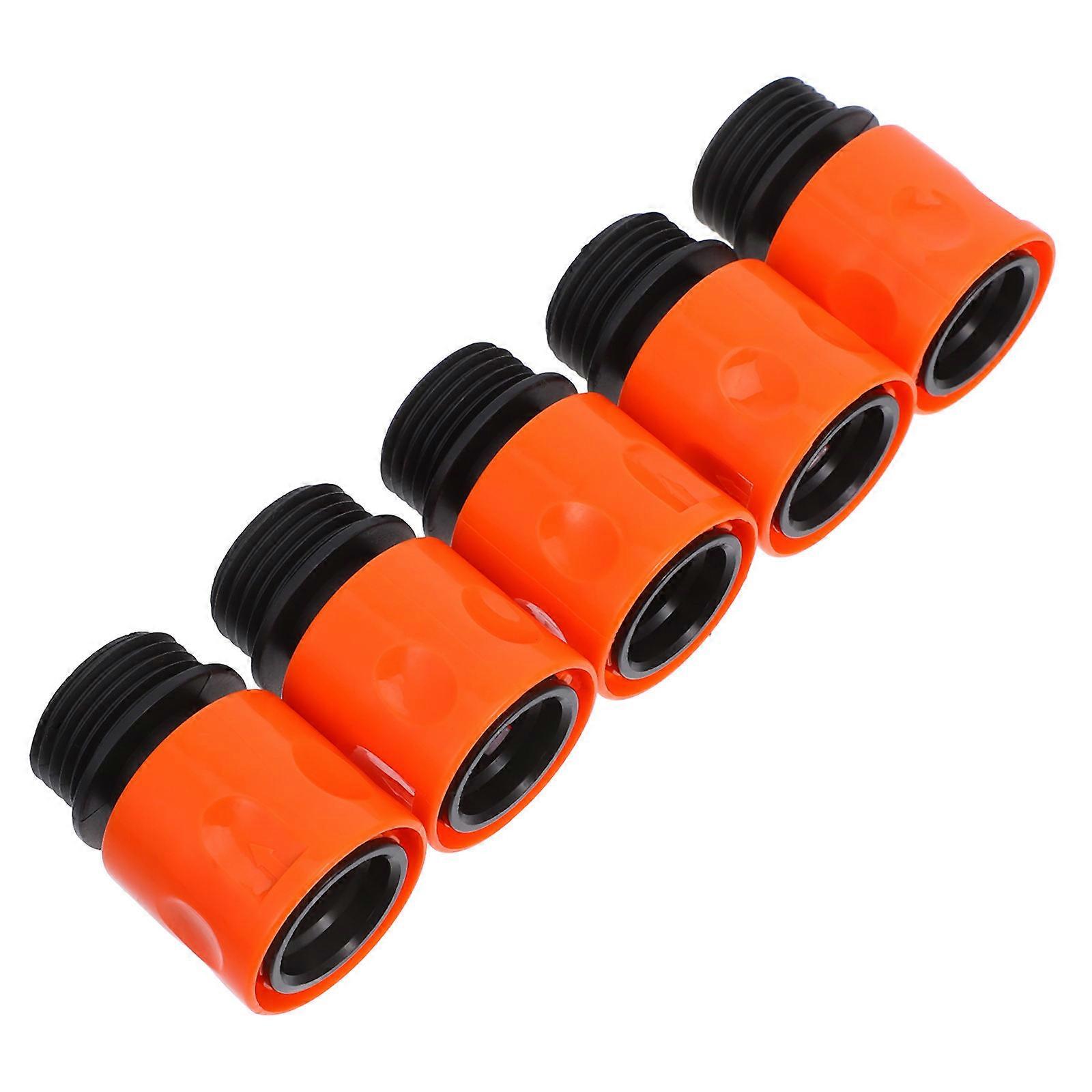 Hose Quick Connect Fittings Designed For Garden Hose Connection Featuring Leakproof Technology With 15 Pcs In Vibrant Orange