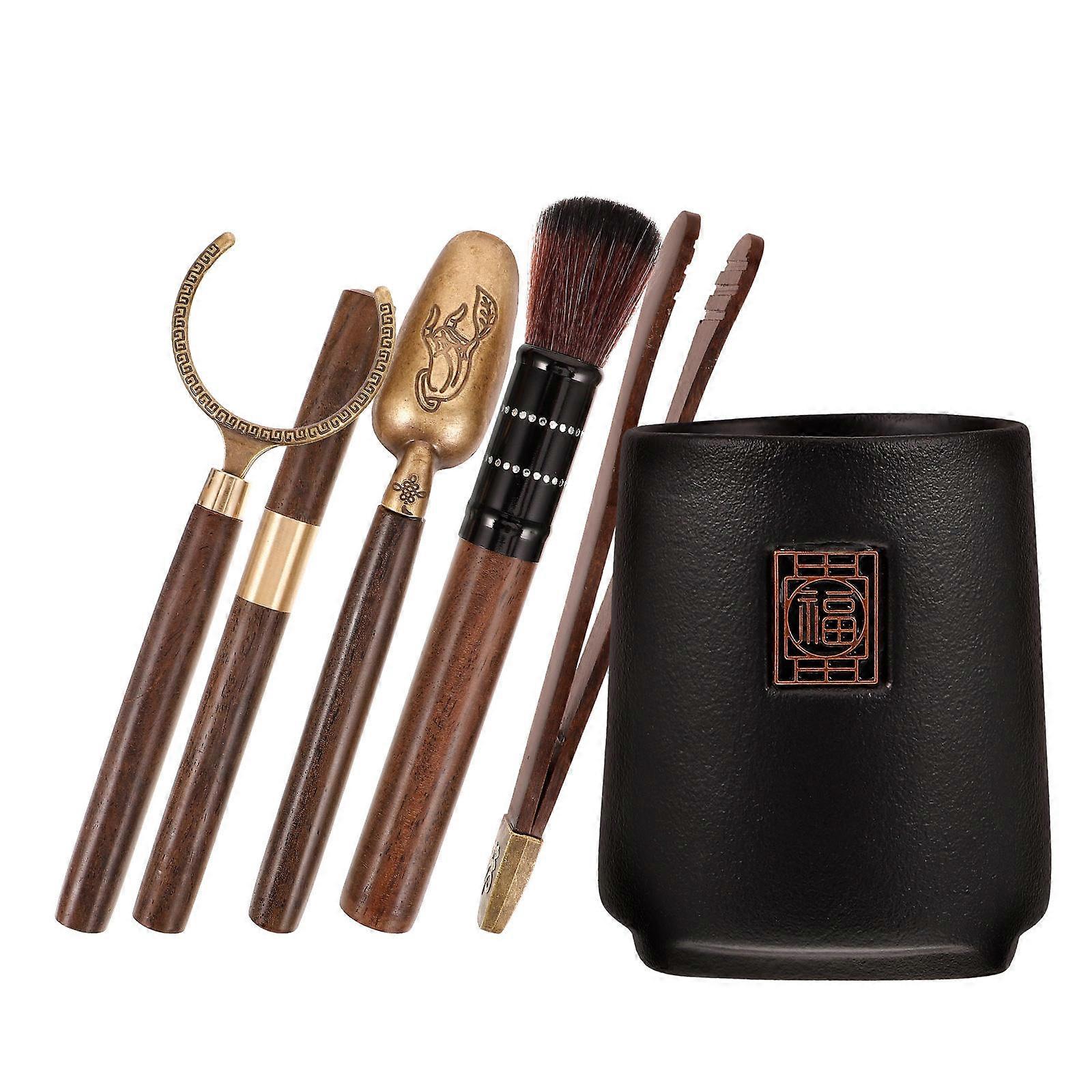 Kung Fu Tea Tools For Cultural Enthusiasts Featuring Durable Construction 3 Sets Rectangular Shape