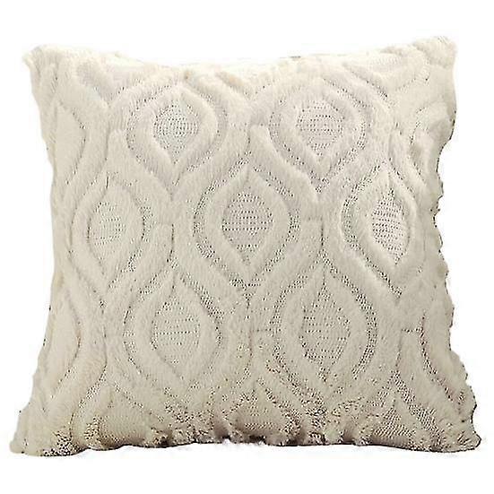 Simple Pillow Cushion Plush Surface Decoration Dust-Proof Nordic Style Sofa Pillowcase Bedroom Decor 2025