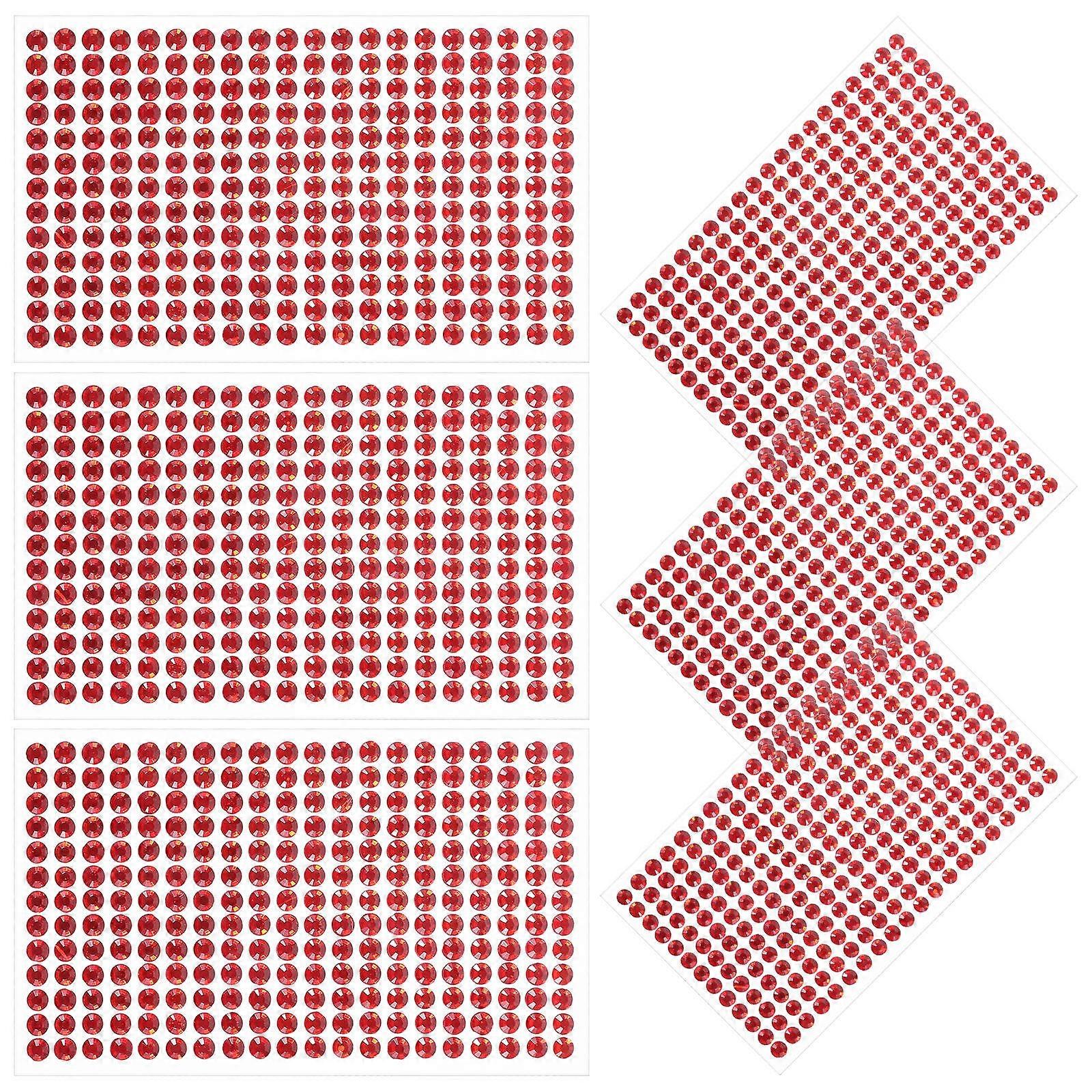 Acrylic Craft Gems Sticky Gems for Crafts Rhinestone Stickers 18 Sheets