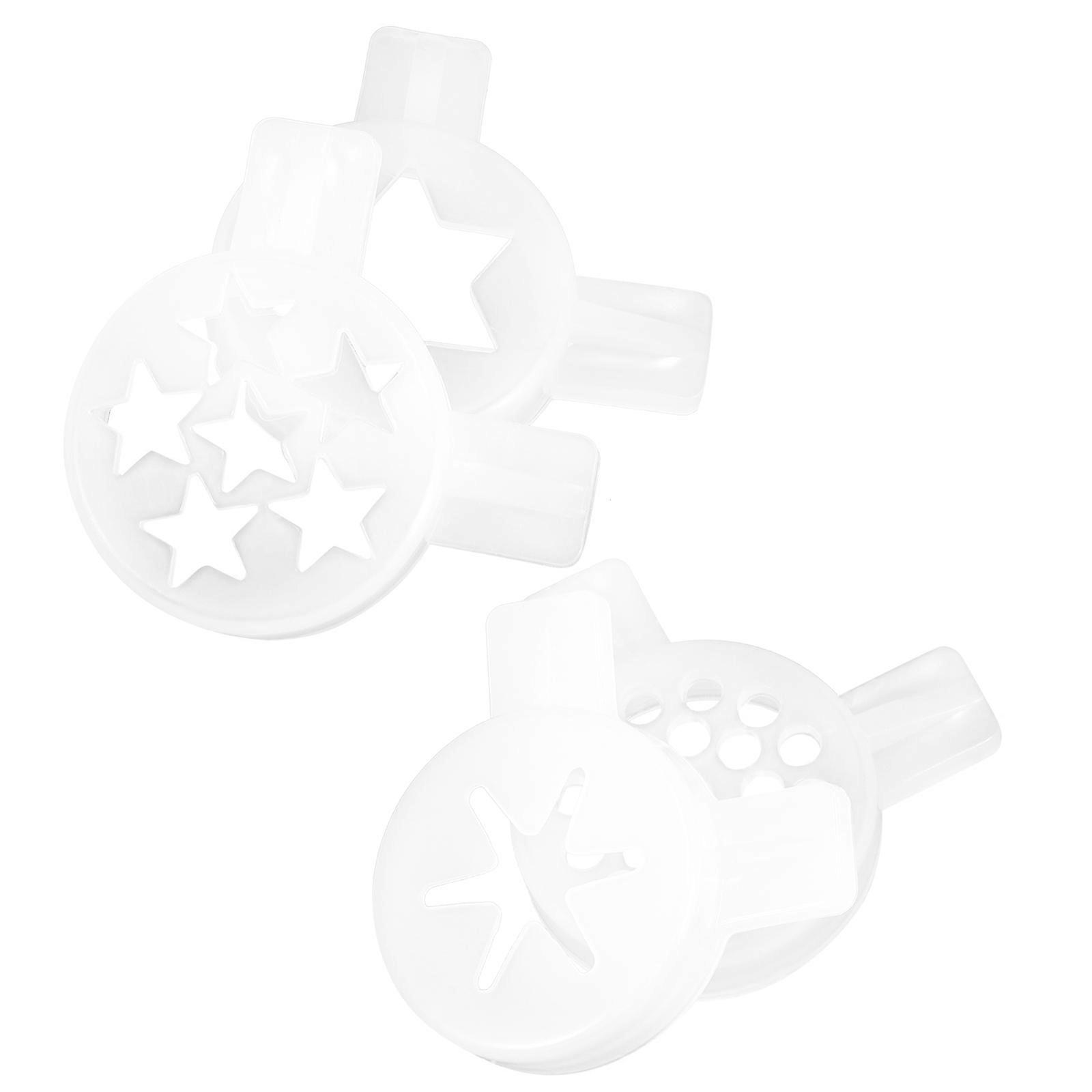 Ice Cream Machine Part 4Pcs Ice Cream Machine Nozzles Ice Cream Maker Accessories Kitchen Use White Food-Grade Material Dispensing Ice Cream