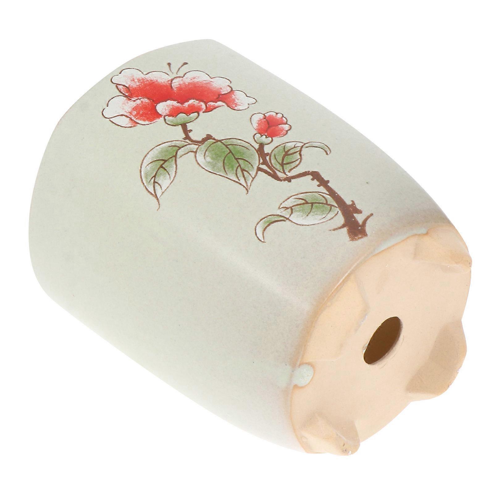 Ceramic Succulent Planter Floral Pattern for Storage