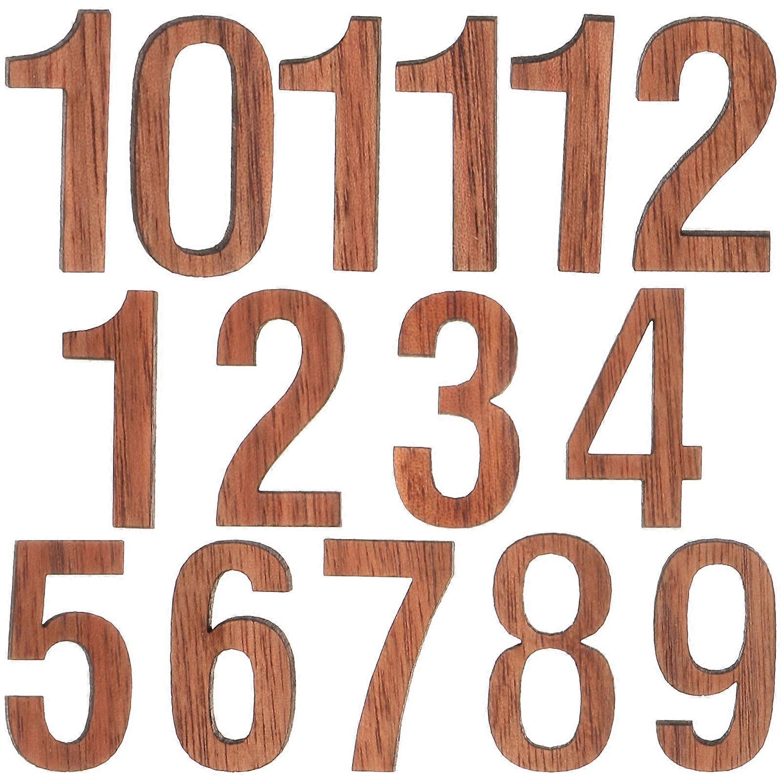 DIY Clock Numbers Wooden Wall Clock Numbers for Repair 5Sets Kit