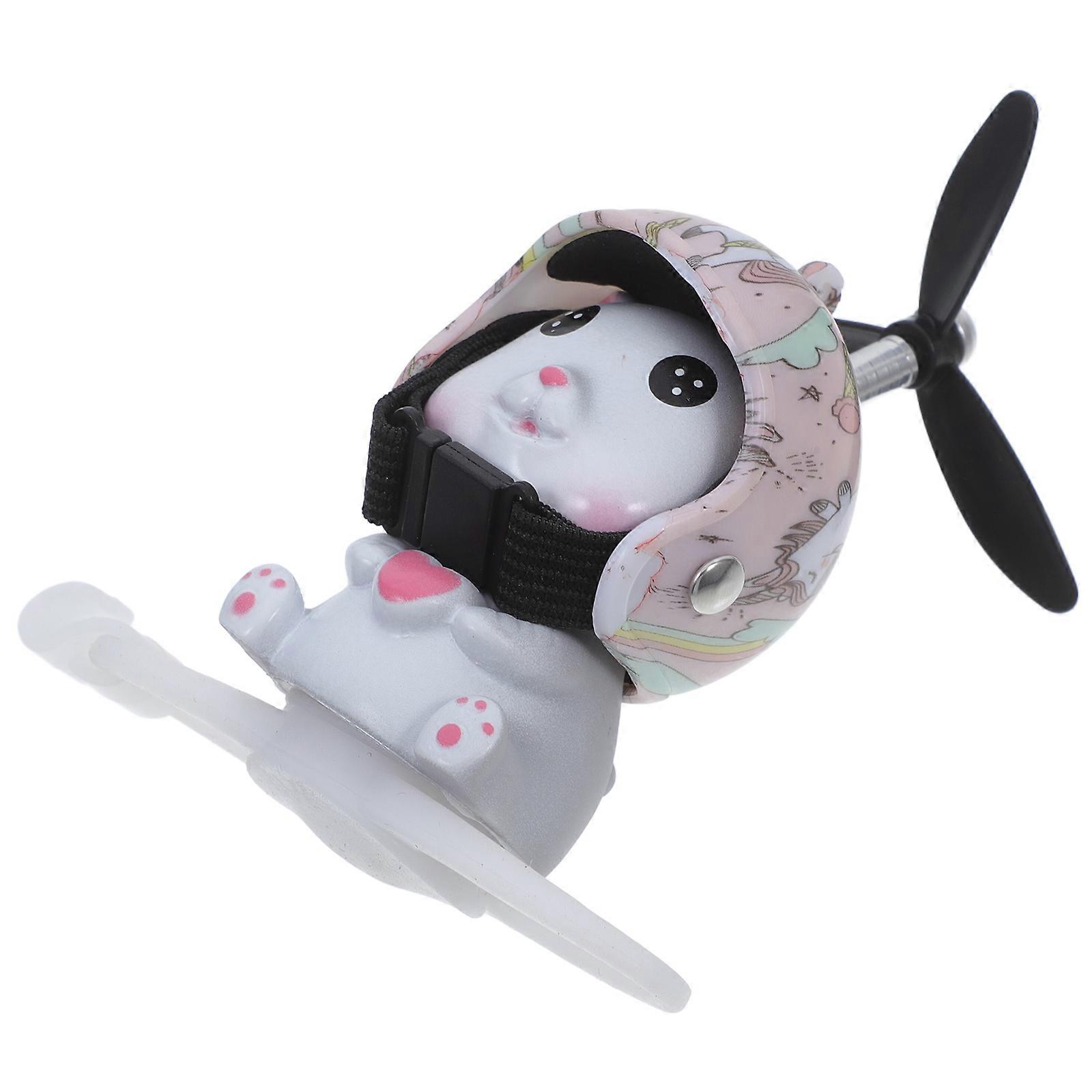 Car Dashboard Decoration Cat Toy with Propeller 5Pcs Set