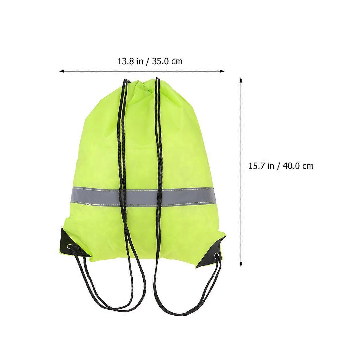Drawstring Waterproof Bag Cinch Sack Backpacks Portable Durable For Work Party 2Pcs