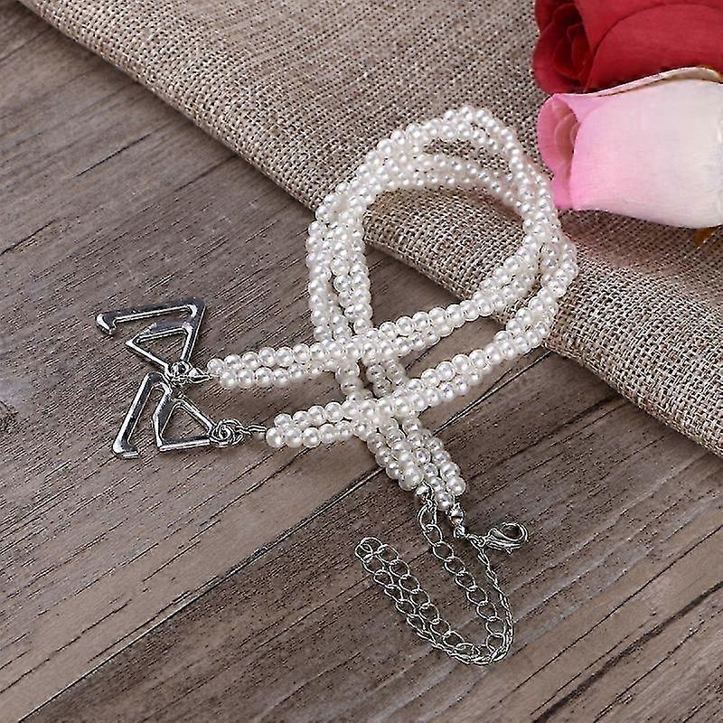 Dual-Layer Pearl Embellished Adjustable Straps for Dresses and Tops (Silver)