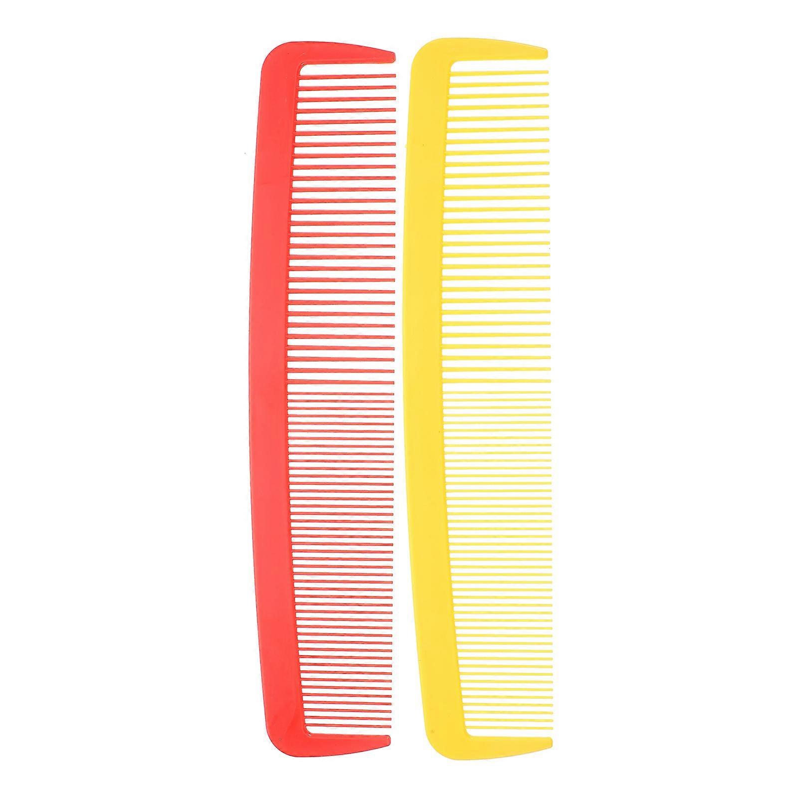 Giant Hair Comb Prop For Halloween Party Costume Accessory Assorted Color Durable Material 2Pcs