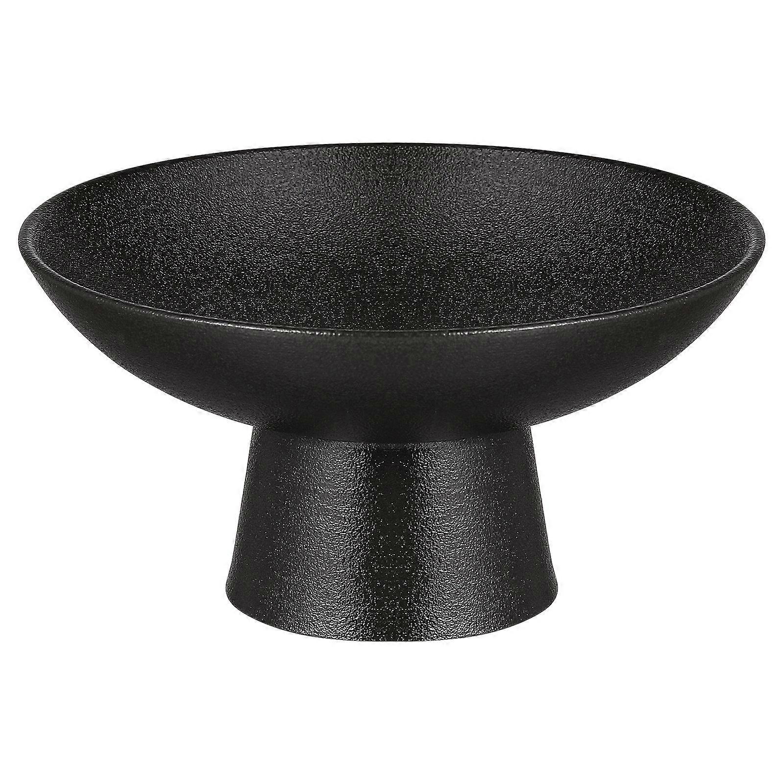 Japanese-Style Ceramic Dishes for Snack Serving 3Pcs Black Tableware