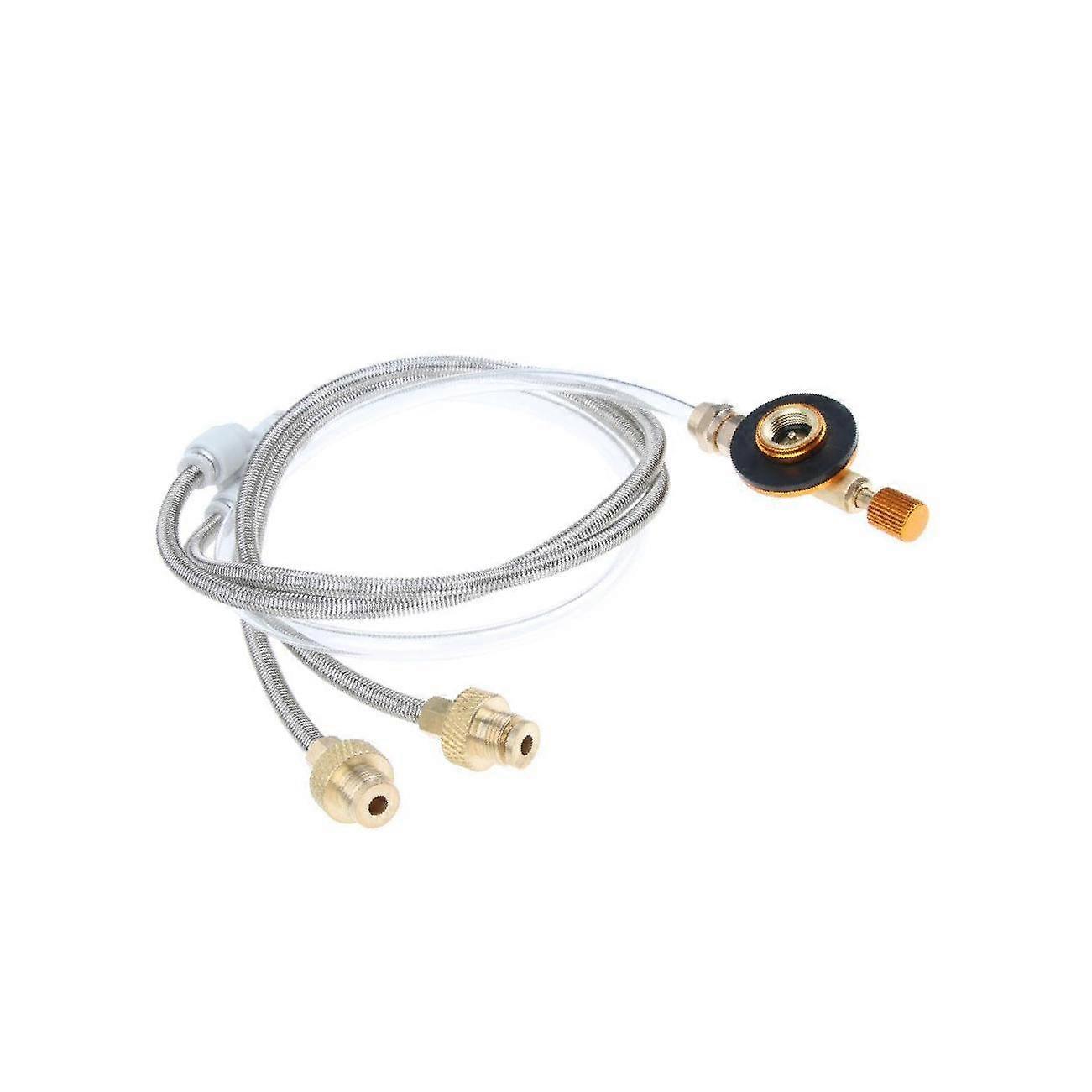 2-Stage Propane Regulator Adapter for Flat Tank Camping Stove Efficient and Reliable