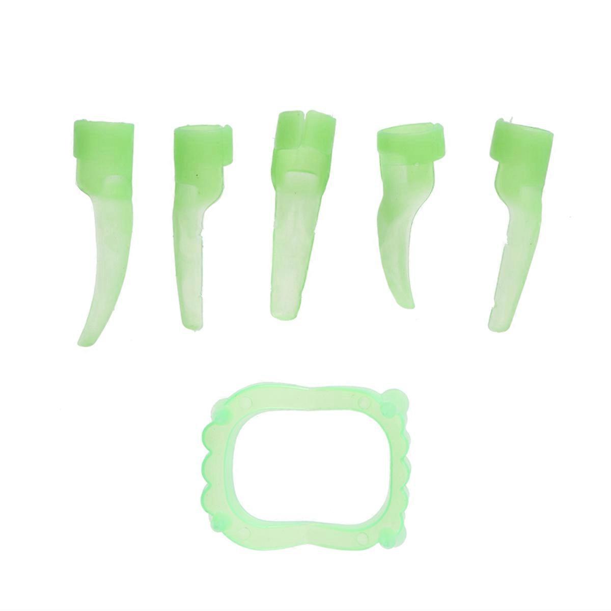 Halloween Teeth Luminous Teeth Caps for Halloween Use 36Pcs False