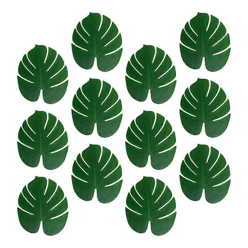 Decorative Monstera Leaves Artificial Tropical Leaf Decor 48Pcs