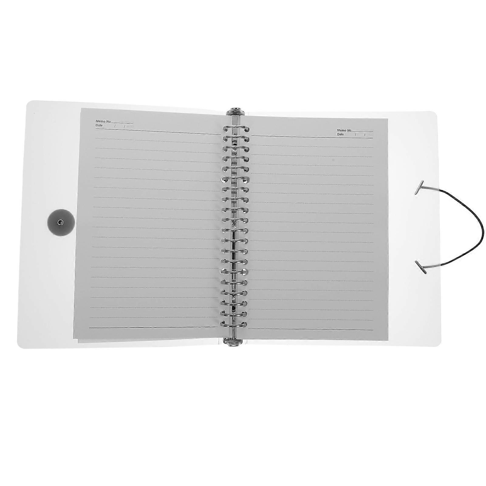 Writing Notepad 2Pcs Transparent Detachable Notebook For Children Assorted Color Lined Pages Scheduling