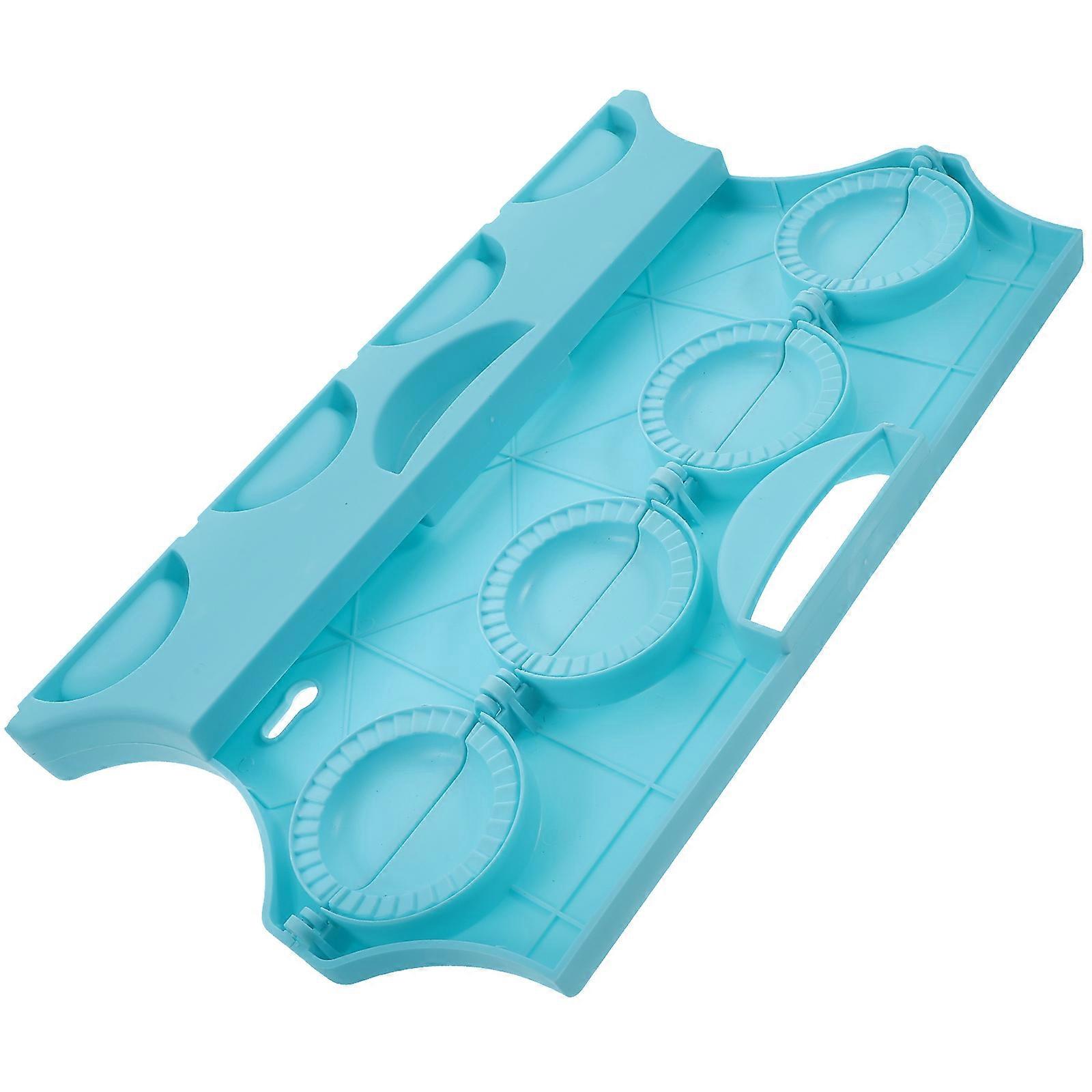 Professional Dumpling Maker 2Pcs Manual Dough Presser Kitchen Dumpling Wrapper Sky-Blue Non-Stick Surface For Festival Preparation