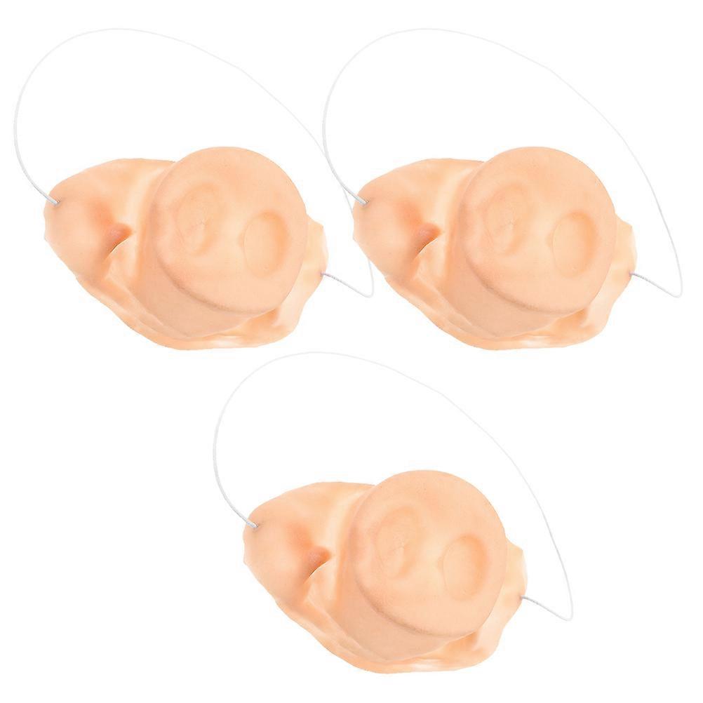 15 Pcs Latex Pig Nose Costume Prop for Halloween Dress Up Events and Theme Parties for Human and Cosplay Enthusiasts Featuring Comfortable Fit