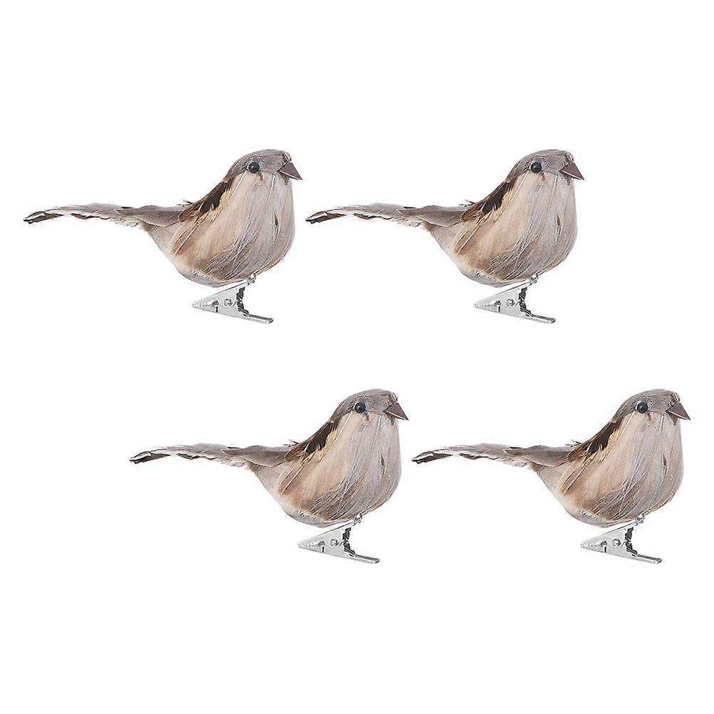 12Pcs Foam Artificial Birds for Garden Decoration Simulated Birds
