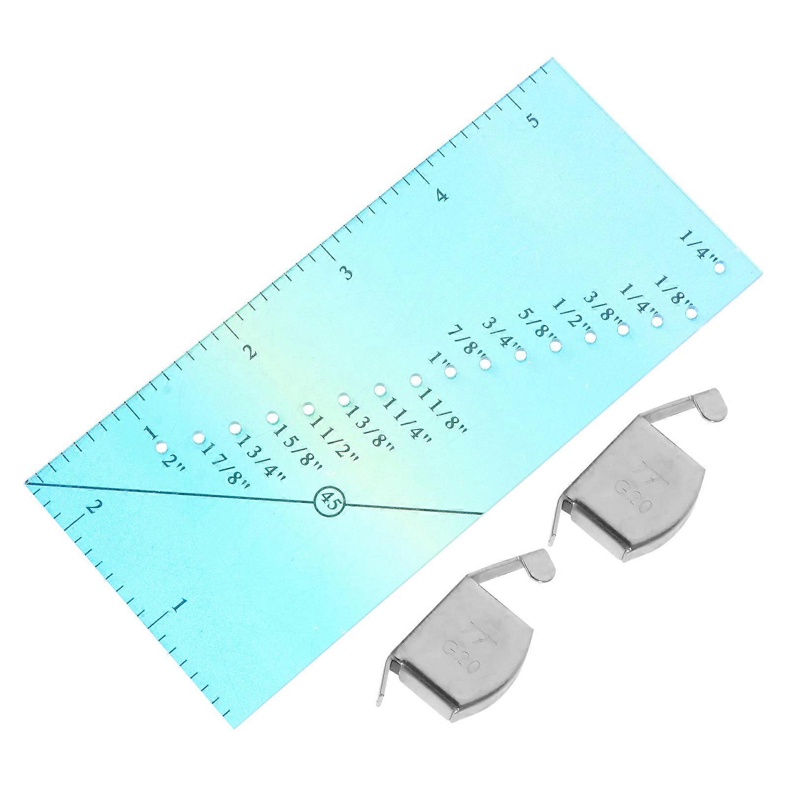 Seam Allowance Ruler Sewing Machine Quilting Tool for Precise Measuring 1Set