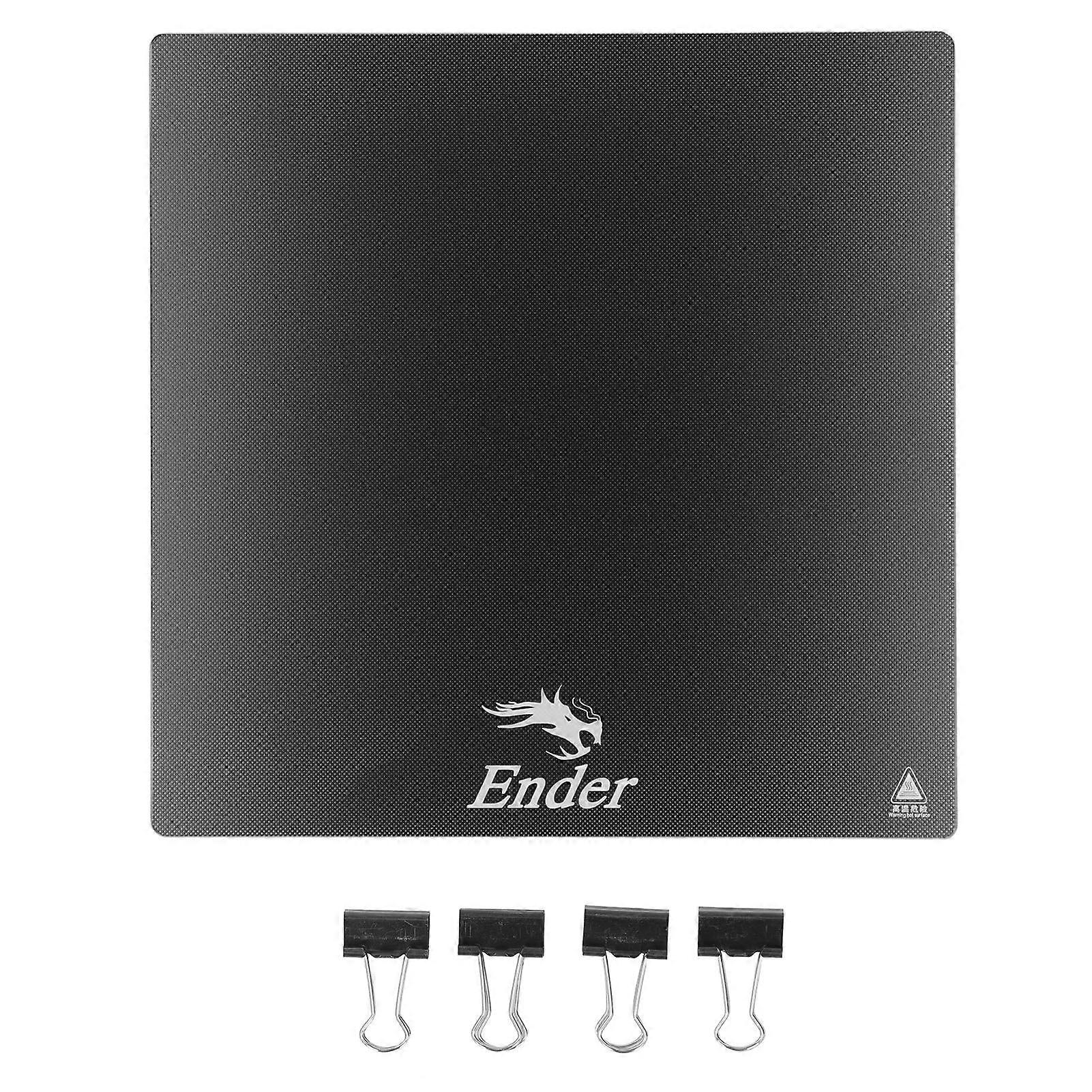 3D Printer Glass Bed 290x290 4mm Adhesive Tempered Plate Build Surface Platform for Ender 6