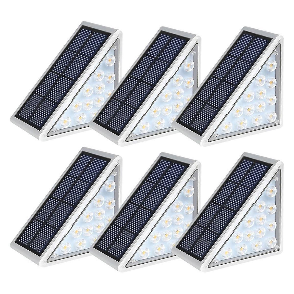 6PCS solar step lights
