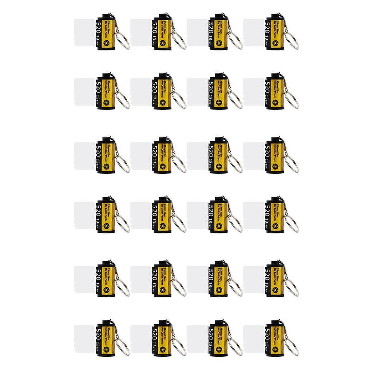 8PCS Sublimation Memory Film Roll Keychain, Double Sided Sublimation