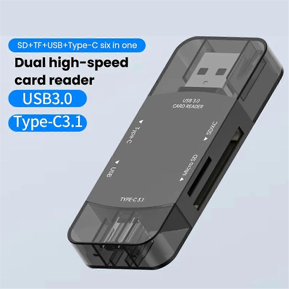 6in1 OTG SD Card Reader Type-c 3.1 To USB Adapter B